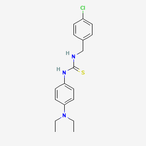 molecular formula C18H22ClN3S B5835224 N-(4-chlorobenzyl)-N'-[4-(diethylamino)phenyl]thiourea 