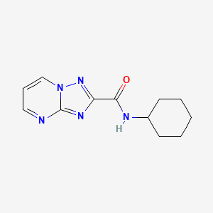 molecular formula C12H15N5O B5835266 N~2~-CYCLOHEXYL[1,2,4]TRIAZOLO[1,5-A]PYRIMIDINE-2-CARBOXAMIDE 