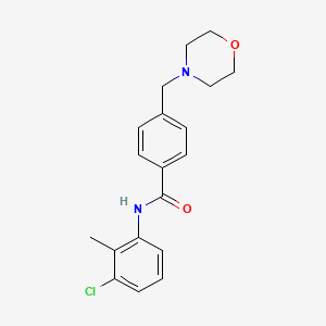 molecular formula C19H21ClN2O2 B5835304 N-(3-chloro-2-methylphenyl)-4-(morpholin-4-ylmethyl)benzamide 