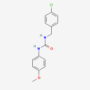 molecular formula C15H15ClN2O2 B5835311 N-(4-chlorobenzyl)-N'-(4-methoxyphenyl)urea 