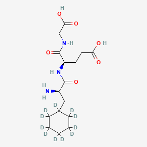 molecular formula C16H27N3O6 B583532 3-Cyclohexyl-D-alanyl-D-|A-glutamylglycine-d11 CAS No. 1356011-66-9