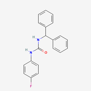 molecular formula C20H17FN2O B5835370 Urea, N-(diphenylmethyl)-N'-(4-fluorophenyl)- CAS No. 333444-08-9