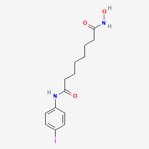 molecular formula C14H19IN2O3 B583538 N~1~-Hydroxy-N~8~-(4-iodophenyl)octanediamide CAS No. 1219807-87-0