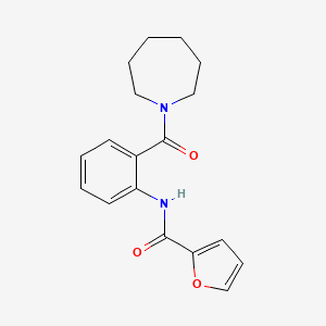 molecular formula C18H20N2O3 B5835403 N~2~-[2-(1-AZEPANYLCARBONYL)PHENYL]-2-FURAMIDE 