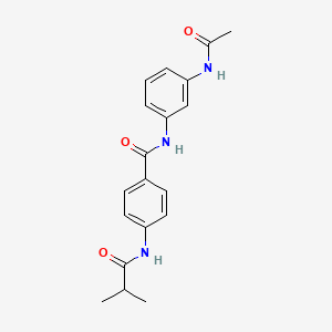 molecular formula C19H21N3O3 B5835419 N-[3-(acetylamino)phenyl]-4-(isobutyrylamino)benzamide 