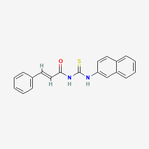 molecular formula C20H16N2OS B5835433 (2E)-N-(naphthalen-2-ylcarbamothioyl)-3-phenylprop-2-enamide 