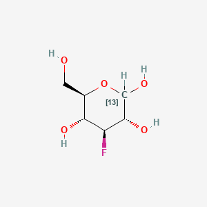 molecular formula C6H11FO5 B583550 3-Deoxy-3-fluoro-D-[1-13C]glucose CAS No. 478518-97-7