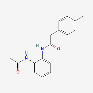 molecular formula C17H18N2O2 B5835564 N-[2-(acetylamino)phenyl]-2-(4-methylphenyl)acetamide 
