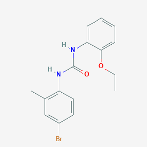 molecular formula C16H17BrN2O2 B5835570 N-(4-bromo-2-methylphenyl)-N'-(2-ethoxyphenyl)urea 