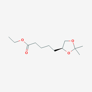 (S)-Ethyl 5-(2,2-dimethyl-1,3-dioxolan-4-yl)pentanoate