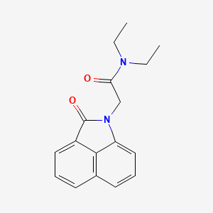molecular formula C17H18N2O2 B5835609 N,N-diethyl-2-(2-oxobenzo[cd]indol-1(2H)-yl)acetamide 