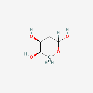 molecular formula C5H10O4 B583564 2-deoxy-D-[5-13C]ribose CAS No. 159838-86-5