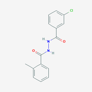 molecular formula C15H13ClN2O2 B5835682 N'-(3-chlorobenzoyl)-2-methylbenzohydrazide CAS No. 5337-75-7