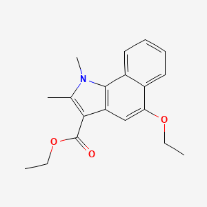 molecular formula C19H21NO3 B5835690 ethyl 5-ethoxy-1,2-dimethyl-1H-benzo[g]indole-3-carboxylate 