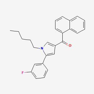 molecular formula C26H24FNO B583571 (5-(3-fluorophenyl)-1-pentyl-1H-pyrrol-3-yl)(naphthalen-1-yl)methanone CAS No. 914458-31-4