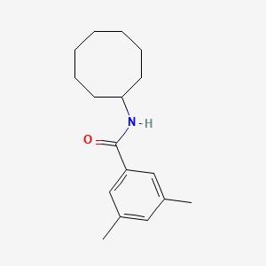 molecular formula C17H25NO B5835715 N-cyclooctyl-3,5-dimethylbenzamide CAS No. 700859-52-5