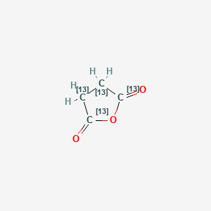 molecular formula C4H4O3 B583572 Succinic anhydride-13C4 CAS No. 411220-47-8