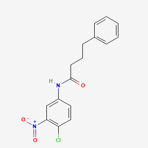 molecular formula C16H15ClN2O3 B5835742 N-(4-chloro-3-nitrophenyl)-4-phenylbutanamide 