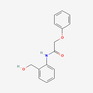 molecular formula C15H15NO3 B5835759 N-[2-(hydroxymethyl)phenyl]-2-phenoxyacetamide 
