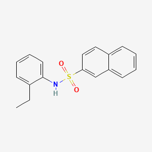 molecular formula C18H17NO2S B5835829 N-(2-ethylphenyl)naphthalene-2-sulfonamide 