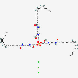 molecular formula C78H150Cl3N6O10P B583600 Linoleamidopropyl PG-dimonium chloride phosphate CAS No. 144377-73-1