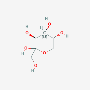 molecular formula C6H12O6 B583612 D-fructose-4-13C CAS No. 84270-09-7