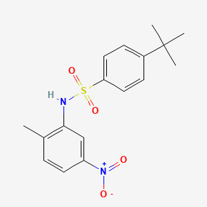 molecular formula C17H20N2O4S B5836151 N-(2-METHYL-5-NITRO-PHENYL)-4-TERT-BUTYL-BENZENESULFONAMIDE CAS No. 5628-15-9