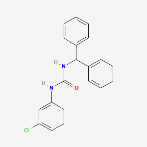 molecular formula C20H17ClN2O B5836204 N-Benzhydryl-N'-(3-chlorophenyl)urea CAS No. 413590-81-5