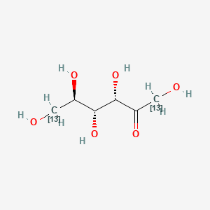 (3S,4R,5R)-1,3,4,5,6-pentahydroxy(1,6-13C2)hexan-2-one