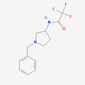 molecular formula C13H15F3N2O B058363 1-苄基-3-(三氟乙酰胺)吡咯烷 CAS No. 115445-23-3