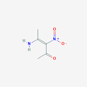 molecular formula C5H8N2O3 B058364 (E)-4-amino-3-nitropent-3-en-2-one CAS No. 120697-18-9