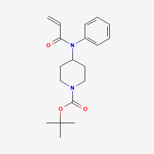 molecular formula C19H26N2O3 B583640 N-tert-Butoxycarbonyl-4-(acrylanilido)piperidine CAS No. 1346604-69-0