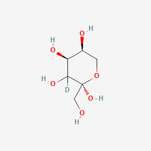 molecular formula C6H12O6 B583641 D-Fructose-3-d CAS No. 53685-24-8