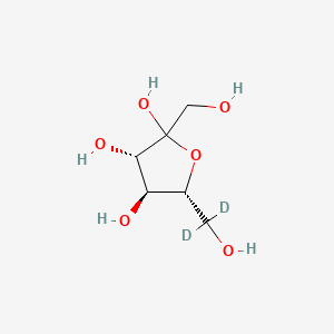 molecular formula C6H12O6 B583649 D-(C~6~,C~6~-~2~H_2_)Fructofuranose CAS No. 285979-75-1