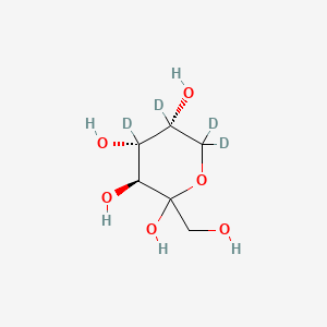 molecular formula C6H12O6 B583650 D-[4,5,6,6'-2H4]Fructose CAS No. 478518-49-9