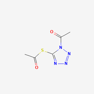 molecular formula C5H6N4O2S B583652 S-(1-Acetyl-1H-tetrazol-5-yl) ethanethioate CAS No. 153628-20-7