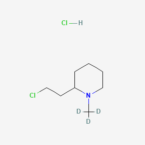 2-(2-Chloroethyl)-1-methylpiperidine-d3 Hydrochloride