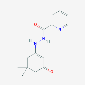 molecular formula C14H17N3O2 B5836633 N'-(5,5-dimethyl-3-oxocyclohexen-1-yl)pyridine-2-carbohydrazide 