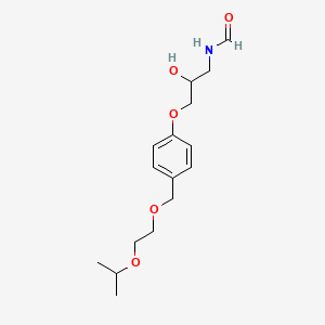 molecular formula C16H25NO5 B583667 N-Desisopropyl-N-formyl Bisoprolol CAS No. 1346602-59-2