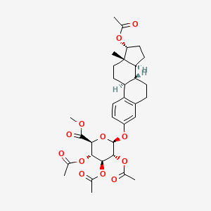 (17alpha)-17-(Acetyloxy)estra-1,3,5(10)-trien-3-yl methyl 2,3,4-tri-O-acetyl-beta-D-glucopyranosiduronate