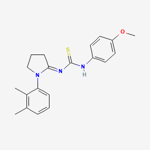 molecular formula C20H23N3OS B5836722 N-[1-(2,3-DIMETHYLPHENYL)TETRAHYDRO-2H-PYRROL-2-YLIDEN]-N'-(4-METHOXYPHENYL)THIOUREA 