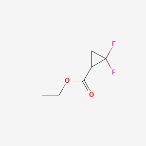 molecular formula C6H8F2O2 B583675 Ethyl 2,2-difluorocyclopropane-1-carboxylate CAS No. 151324-64-0