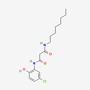 N'-(5-chloro-2-hydroxyphenyl)-N-octylpropanediamide