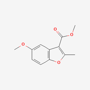molecular formula C12H12O4 B5836853 methyl 5-methoxy-2-methylbenzofuran-3-carboxylate 