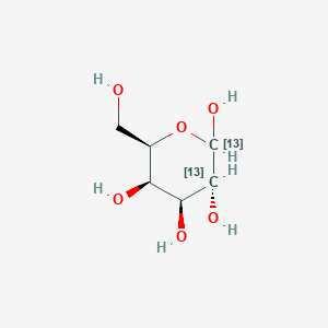 molecular formula C6H12O6 B583691 D-galactose-1,2-13C2 CAS No. 478518-63-7
