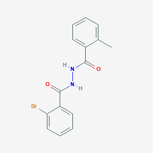 molecular formula C15H13BrN2O2 B5836959 N'-(2-bromobenzoyl)-2-methylbenzohydrazide 