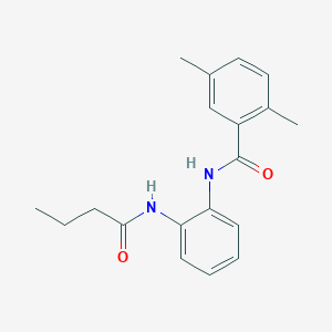 molecular formula C19H22N2O2 B5837056 N-[2-(butanoylamino)phenyl]-2,5-dimethylbenzamide 
