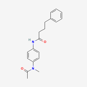 molecular formula C19H22N2O2 B5837070 N-[4-(N-METHYLACETAMIDO)PHENYL]-4-PHENYLBUTANAMIDE 