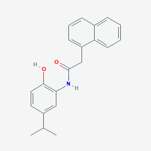 molecular formula C21H21NO2 B5837093 N-(2-hydroxy-5-propan-2-ylphenyl)-2-naphthalen-1-ylacetamide 