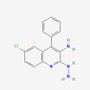 3-Amino-6-chloro-4-(4-pyridinyl)-2-quinolinone Hydrazone